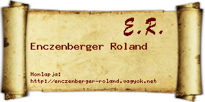 Enczenberger Roland névjegykártya
